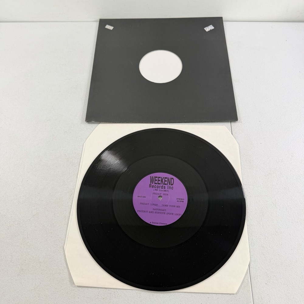 Weekend Records Inc Friday-Saturday DJ Harvey 1993 Vinyl Record 12"‎ 45 RPM EX